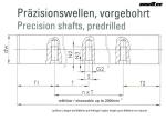 Vorgebohrte Präzisionswelle Ø 20h7 in Cf53-chrom M6-75-S